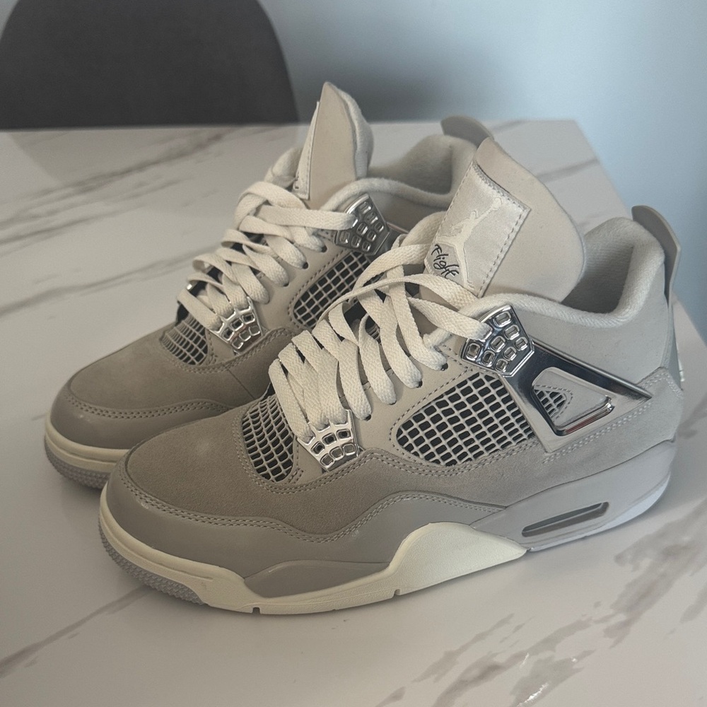 Jordan Gray and Cream Sneakers use like New (unboxed)